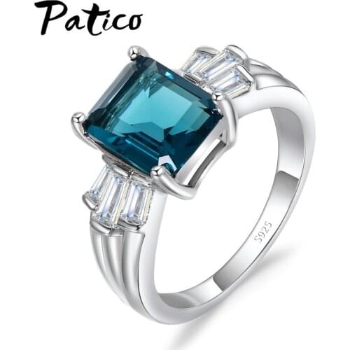 Top Sale Nice Fashion Jewelry Two Colors CZ Rings Sweet Women 925 Sterling Silver Engagement Jewelry Ring Wholesale