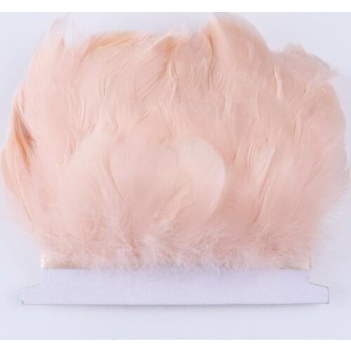 1Meter Natural Goose Feathers Trim DIY Sewing Clothes Accessories Wedding Dress Decoration High Quality Plumes Crafts Wholesale