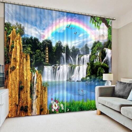3d Curtains Photo Customize size 3D curtain fashion decor home decoration for Blackout curtain exterior house decor 3d Curtains