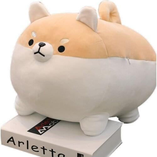 40/50 cartoon shiba Inu/pig throw pillow back cushion backrest dog lumbar pillow stuffed doll nap pillow gift