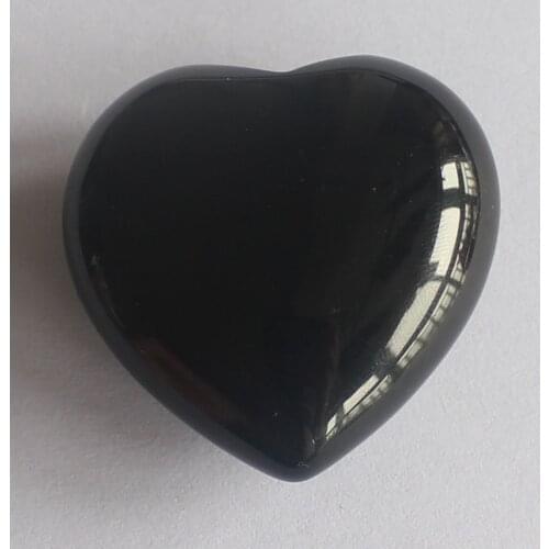 41mm Gemstone golden tiger eye Crystal Heart Piece