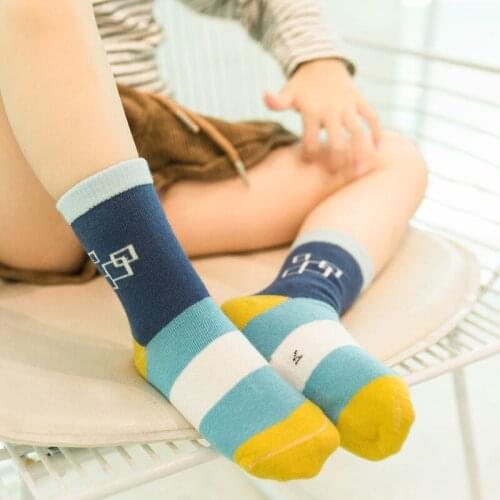 5 Pcs/lot 2021 Spring New Childrens Socks Girls' Middle Tube Socks Cute Knee-High Cotton Socks for Kids