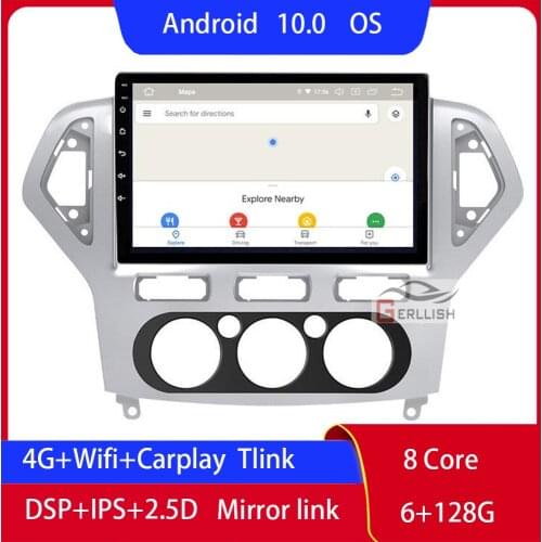 For Ford Mondeo Chiax 2007-2012 2013 2014 Manual Android Auto Autoradio Carplay Car Radios 1 Din Central Multimidia Accessories