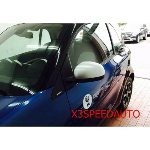 Free Shipping Chromed 2PCS Side Door Mirror Cover Trim For Mercedes-Benz Smart Fortwo 2015-2019 TYPE B