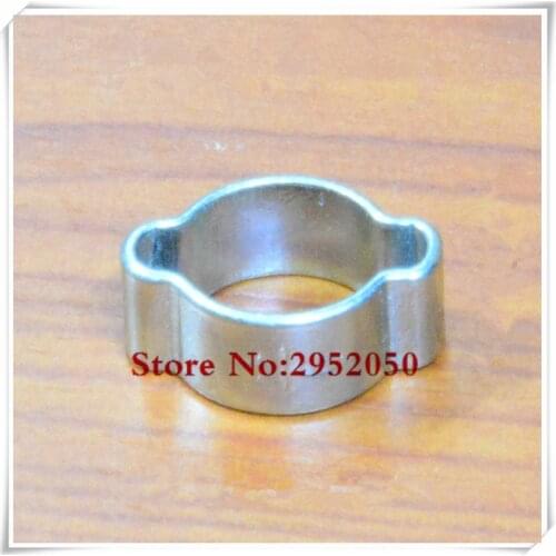 Free shipping pipe clamp 10pcs/lot Double Ear Clamp O Clips Air SILICONE FUEL HOSE PIPE Zinc Plated