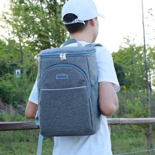 Travel Picnic Bag Aluminum Foil Waterproof Bag Can Hold Ice Backpack Breathable Unisex Three Color Optional