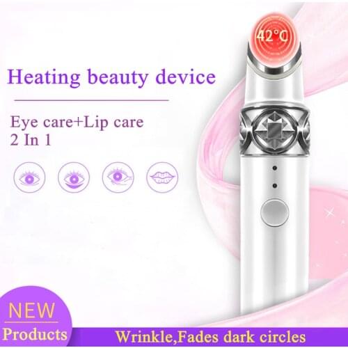 EMS Vibration Eyes Massage Blue/Red Light Therapy Anti Wrinkles Remove Dark Circle Anti Aging Eye Care Massager Beauty tools