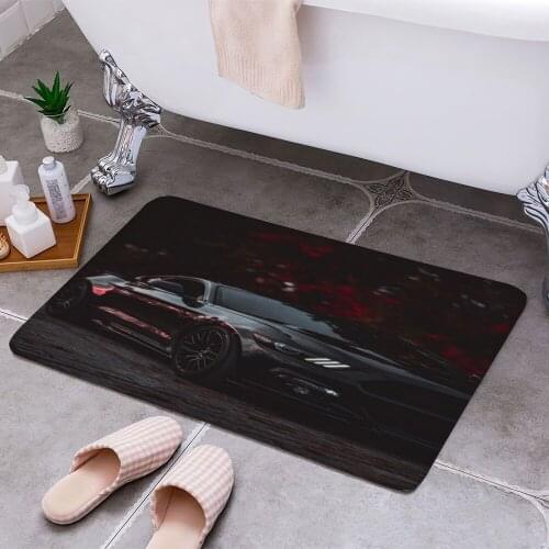Ford Mustang Carpet Areas Rug Non-slip Floor Mat Rug 3D Printing Living Room Bedroom Door Mat Home Decoration