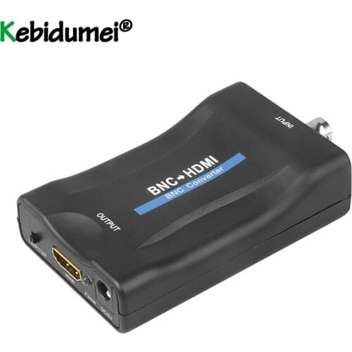 Kebidumei BNC To HDMI-compatible Converter 1080P/720P Display Video Conversor SurveillanceTV signal Converter with USB Cable