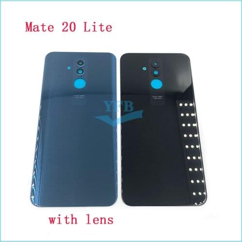 For Huawei Mate 20 Lite Battery Cover Back Glass Panel Rear Door Housing Case Mate 20Lite Battery Cover 20 Lite Replace