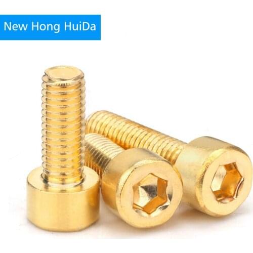Brass Hex Head Socket Head Cap Screw Copper Allen Hexagon Bolt M3 M4 M5 M6 M8 M10 M12