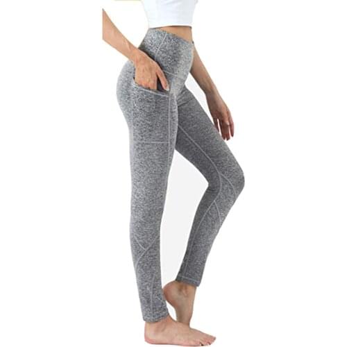 Women Yoga Leggings Seamless High Waist With Pockets Workout Fitness Clothing Training Pants Female Sportswear Athletic Pants