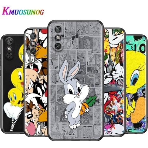 Bunny Bird Duffy Duck For Huawei Y9S Y8S Y6S Y9A Y7A Y8P Y7P Y5P Y6P Y7 Y6 Y5 Pro Prime 2020 2019 Black Soft Phone Case