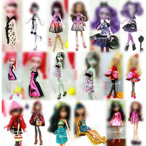 Outfits Blouse Skirt Trousers Dress Costume Clothes For Monster High School Doll bratz doll 10 Inch Puppet Kids toy