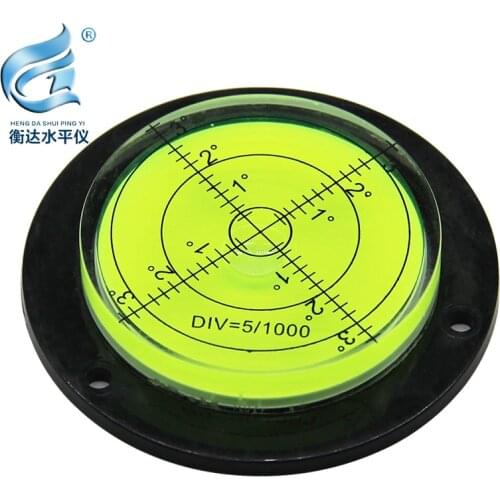 Plastic level bubble flange level bubble universal level high precision level 80*14