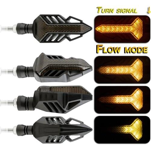 Turn Signals for Motorcycle Universal LED 12SMD Arrow Flowing Amber Lamp Rear Flashing Signal Brake Lights Indicators For Honda