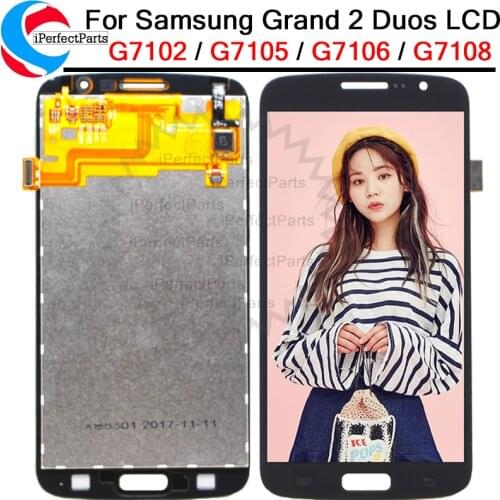 5.25'For Samsung Galaxy Grand 2 Duos Touch Screen G7102 G7105 G7106 G7108 Digitizer Sensor Glass With LCD Display Panel Assembly