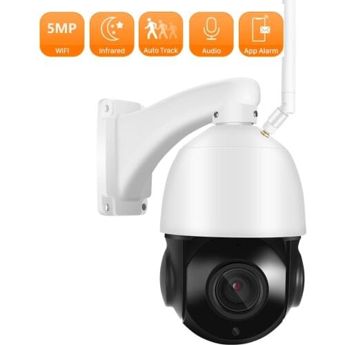 30x Zoom Outdoor 5MP PTZ Speed Dome H.265 Speed Dome100m IR Night View Camera Smart Home Security Camera Surveillance Monitor