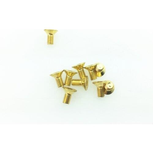 STARPAD For Motorcycle M3 countersunk head socket head cap screws 12.9 high strength plating 24k titanium gold 6mm 100pcs