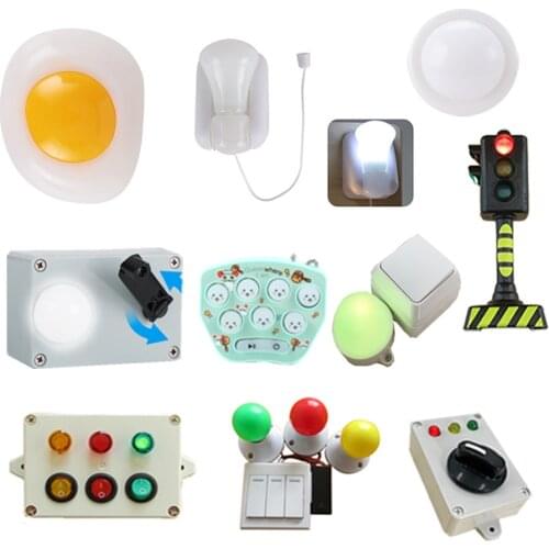 Busy Board DIY Toys Educational Sensory Toys Accessories Games Plug Socket Electrical Switch Montessori Activity Board Materials