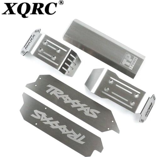 Protective stainless steel chassis armor anti collision guard for traxxas 1 / 10 Maxx small X 82096-4 4WD RC car renewal parts