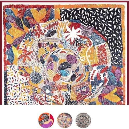 130*130cm Twill Silk Scarf Women Twill Scarf 130cm Large Size Scarves 100% Silk Designer Scarf Shawl