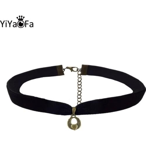 YiYaoFa Handmade Heart Necklace Women Gothic Jewelry Vintage Statement Necklace & Pendant Choker Necklace Collar DD-01