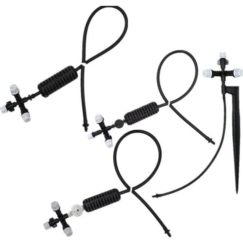 10set 5-Ways Misting Hanging Assembly Sprinkler Cooling Hanging Sprinkler For Garden Greenhouse Irrigation