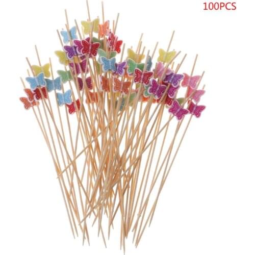 Butterfly Animal Fruit Forks Party Food Picks Salad Dessert Fruit Kitchen Gadget Toothpicks 100pcs for kitchen accessories