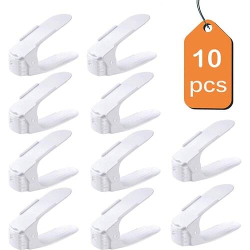 HOOQICT 8/10PCS Shoe Rack Organizer Amazing Storage Shelves For Shoe Adjustable Space-saving Store Shoe Cabinet For The Hallway