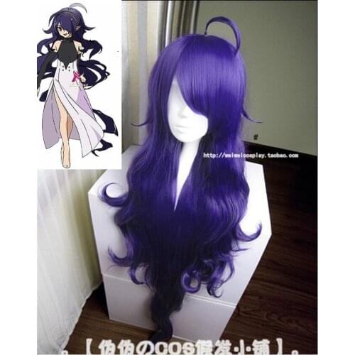 Anime Seraph Of The End Asuramaru Cosplay Wigs Long Purple Heat Resistant Synthetic Hair Wig + Wig Cap