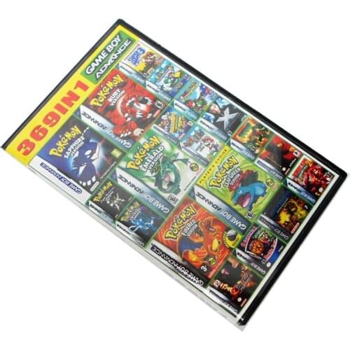 Pokemon Super 369 in 1 Video Game Compilation Cartridge Console Card for Nintendo GBA Series Console English Language