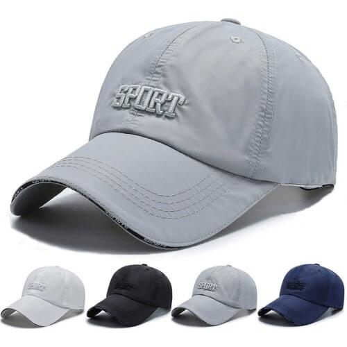 Casquette Homme Summer Outdoor Quick-Drying Baseball Cap Men Women Breathable Snapback Hat Kpop Thin Section Visera Bonnet Kappe