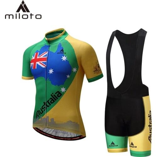 MILOTO Cycling Jersey Set Summer Mtb Bicycle Short Clothing ropa ciclismo hombre Sportwear Bike Clothes Bib cycling clothing