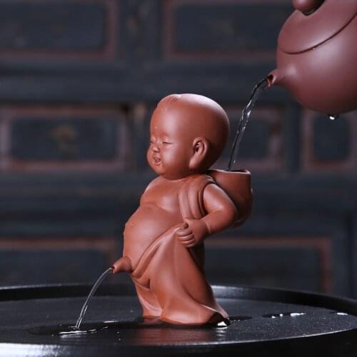 Creative Zisha Peeing Tea Pet Doll Decoration Kung Fu Tea Set Tea Ceremony Accessories Creative Tea Play Tea Set Decoration