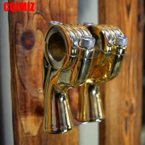 Brass Motorcycle 1 Inch Handle Bar Risers Clamps For Harley Aftermarket Old School Handlebar Risers