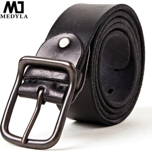 Cow Genuine Leather Belt for Men Male Jeans Belt Mens High Quality Casual Pants Belt Vintage Pin Buckle Dropshipper