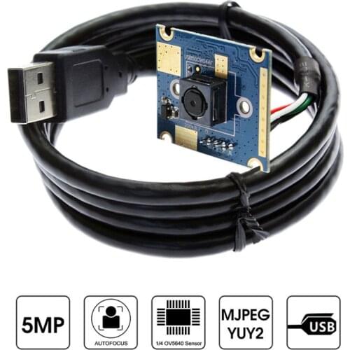 New Camera Module Board 5MP 60 Degree Autofocus Usb Camera with Ov5640 Sensor