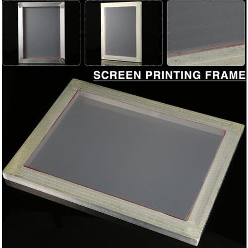 New A3 Screen Printing Frame with White 43T Silk Screen Print Polyester Fiber Mesh with Aluminum Frame Outside Size 31x41cm
