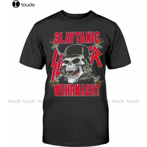 New Rare 1989 Slayer Slaytanic Wehrmacht Tour Shirt World Sacrifice Grindcore Death Cotton Tee Shirt S-5Xl