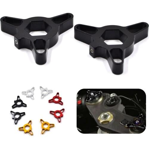 Motorcycle 14mm Racing Front Fork Preload Adjusters For YAMAHA MT-09 MT09 Tracer 900 YZF-R1 YZFR1 YZF-R6 YZFR6 R1 R6 FZ1 FAZER