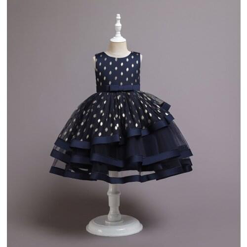 Girls Evening Dress for 2 to 10 Years old Baby Girl Children Puffy tutu Princess Dress Wedding Flower Girl Performance Costume