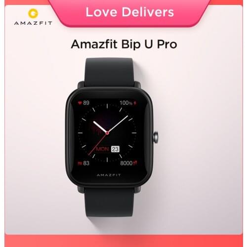 Amazfit Bip U Pro GPS Smartwatch Color Screen 31g 5 ATM Water-resistance 60+ Sports Mode Heart Rate Smart Watch for Android
