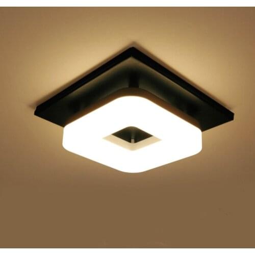 Modern Flush Mount Ceiling Light Hallway Porch Balcony Lamp Interior Lighting Surface Mounted Square LED Ceiling Lights WY513