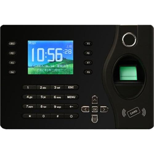 A-C081 Realand Fingerprint Recorder Employee Time Attendance Machine Black Color Design Attendance System With Free Software