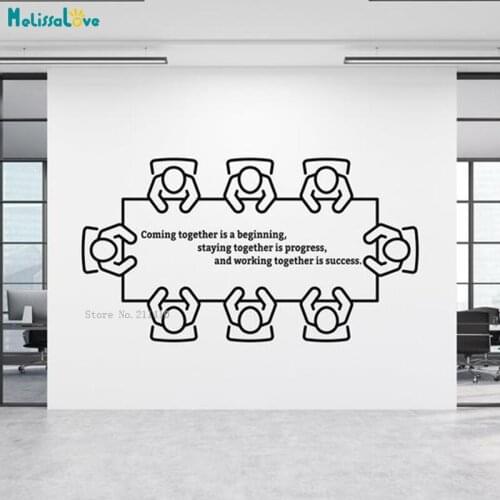 Begining Progress Success Wall Stickers Motivational Company Hall Decor Vinyl Decals Quote Poster Removable YT5764
