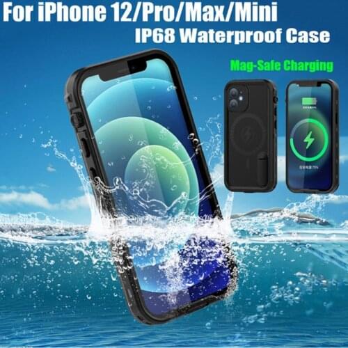 Redpepper Ip68 Waterproof Case Case For Apple Iphone 12 Pro Max Shock Drop Proof Mag-safe Magnetic Cover Case For Iphone 12 Mini