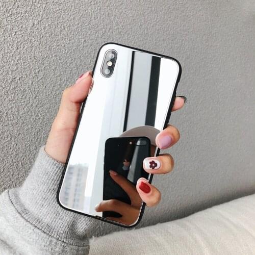 Girl Make Up Mirror Case for Apple iphone 11 Pro MAX X XS MAX XR 10 7 8 Plus 6 6s Acrylic Cover