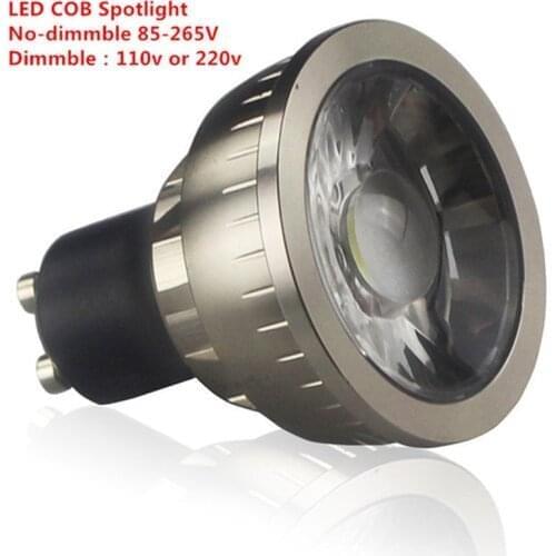 10pcs Super Bright Dimmable GU10 COB 9W 12W 15W LED Filament Bulb AC110V 220V spotlight warm White / Cold White led LIGHTING