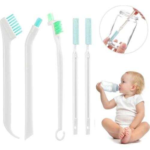 ​2/3Pcs Cleaning Brush For Milk Bottle Thermos Bottle Portable Wash Cup Gap Clean Narrow Brush Kitchen Household Cleaning Tools